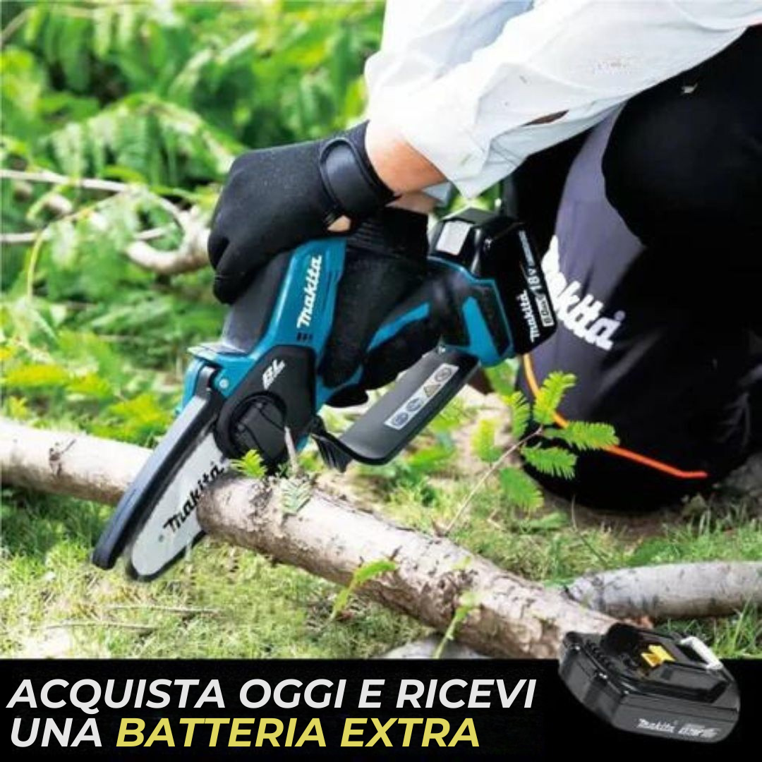 Mini Motosega Portatile a mano Ricarica Makita+ BATTERIA EXTRA + Regali Gratuiti