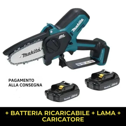 Mini Motosega Portatile a mano Ricarica Makita+ BATTERIA EXTRA + Regali Gratuiti